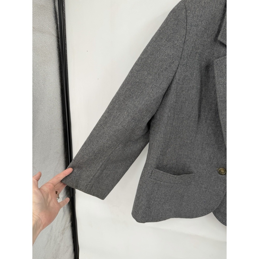 Vintage Pendleton Blazer Women Gray Virgin Wool USA Made Academia Jacket VTG - Picture 7 of 10
